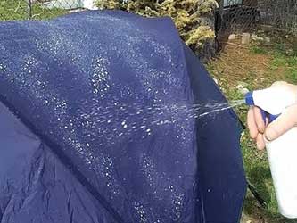Tent impregneren, waterafstotende spray tent, tent behandelen, tent beschermen